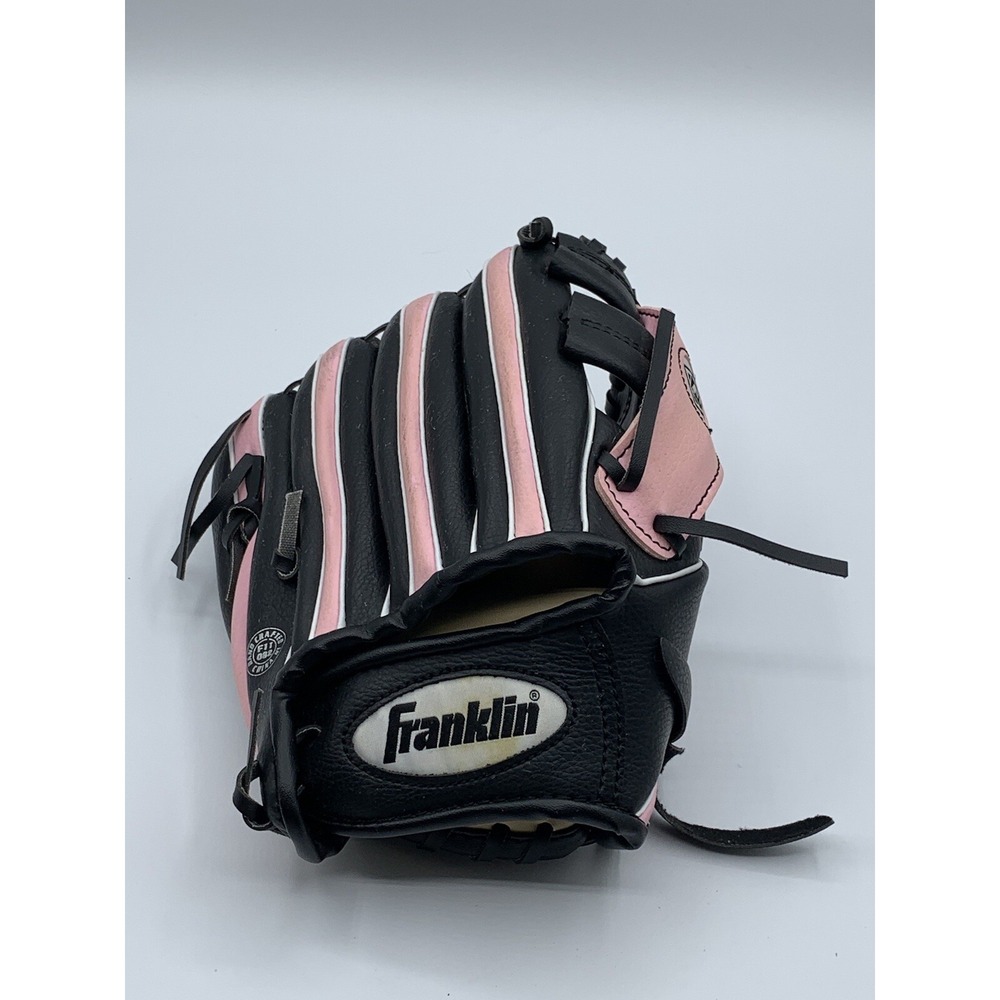 Franklin Glove 4809  9 1/2 Inch Youth RTP Baseball Softball Black Pink